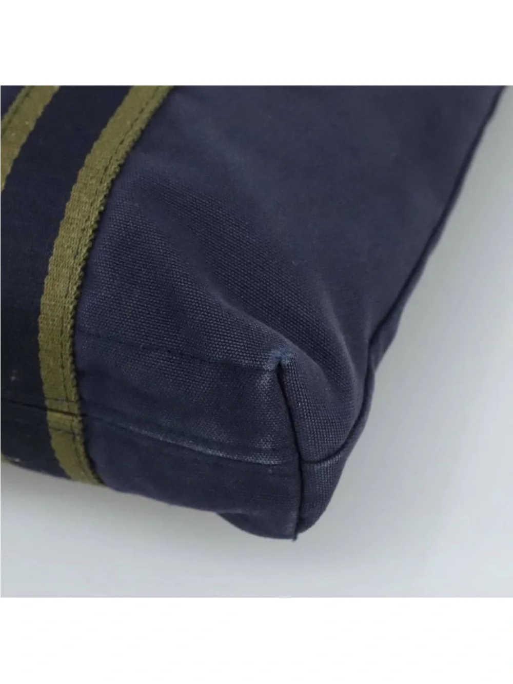 HERMES Fourre Tout cabas Tote Bag Canvas Navy